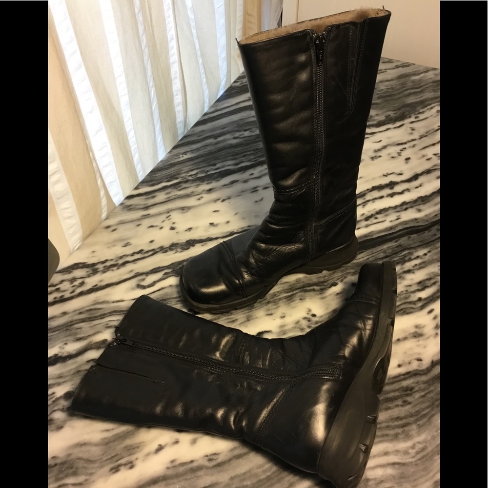 La Canadienne black leather boot 7.5 EUC